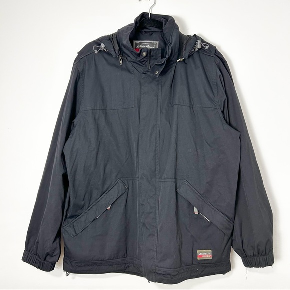 Eddie Bauer WeatherEdge Men's Black Performance Jacket Size Medium - Picture 1 of 14